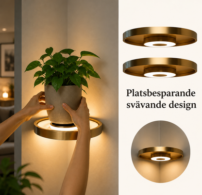 LumoShelf™ - Flytande LED-hylla för väggmontering