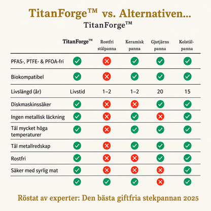 TitanForge™ - G5 Stekpanna i Titanium