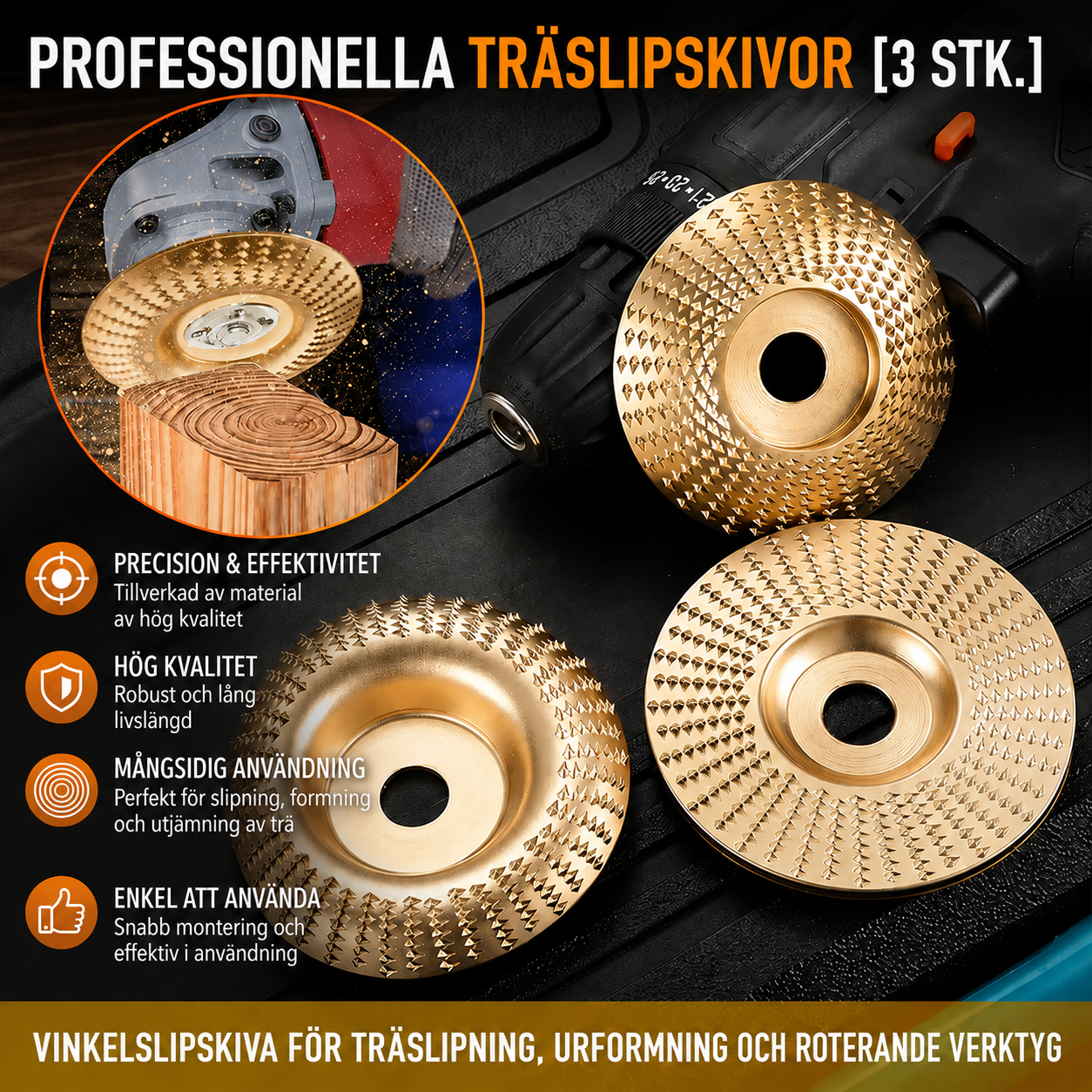 WoodMaster™ - Gör din vinkelslip till ett precisionsverktyg