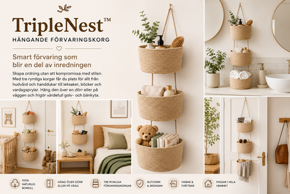 TripleNest™ – Hängande Förvaringskorg