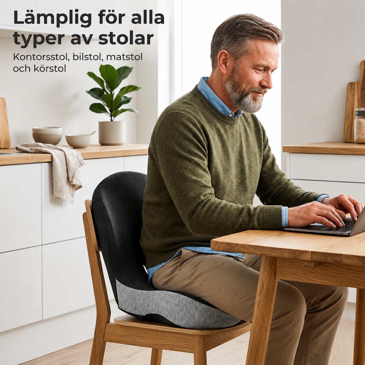 SitWell™ - Säg adjö till ömma höfter och obehag – sitt bekvämt hela dagen.