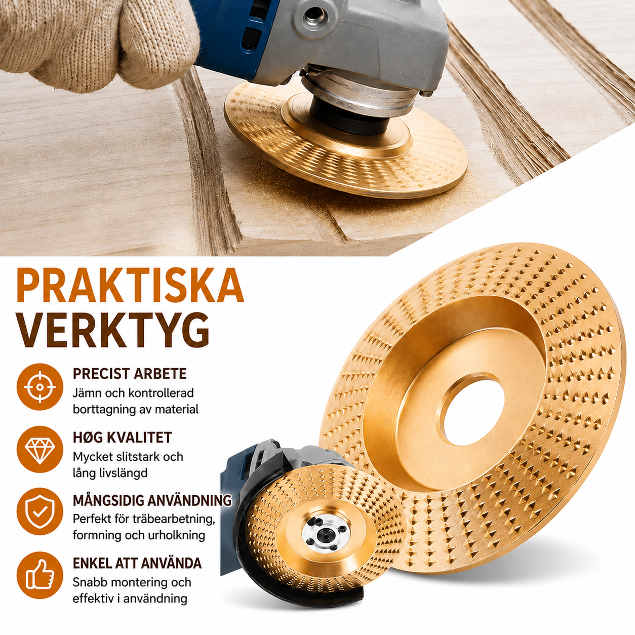 WoodMaster™ - Gör din vinkelslip till ett precisionsverktyg