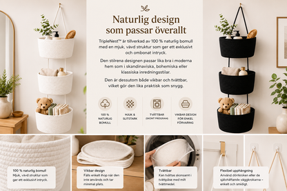 TripleNest™ – Hängande Förvaringskorg