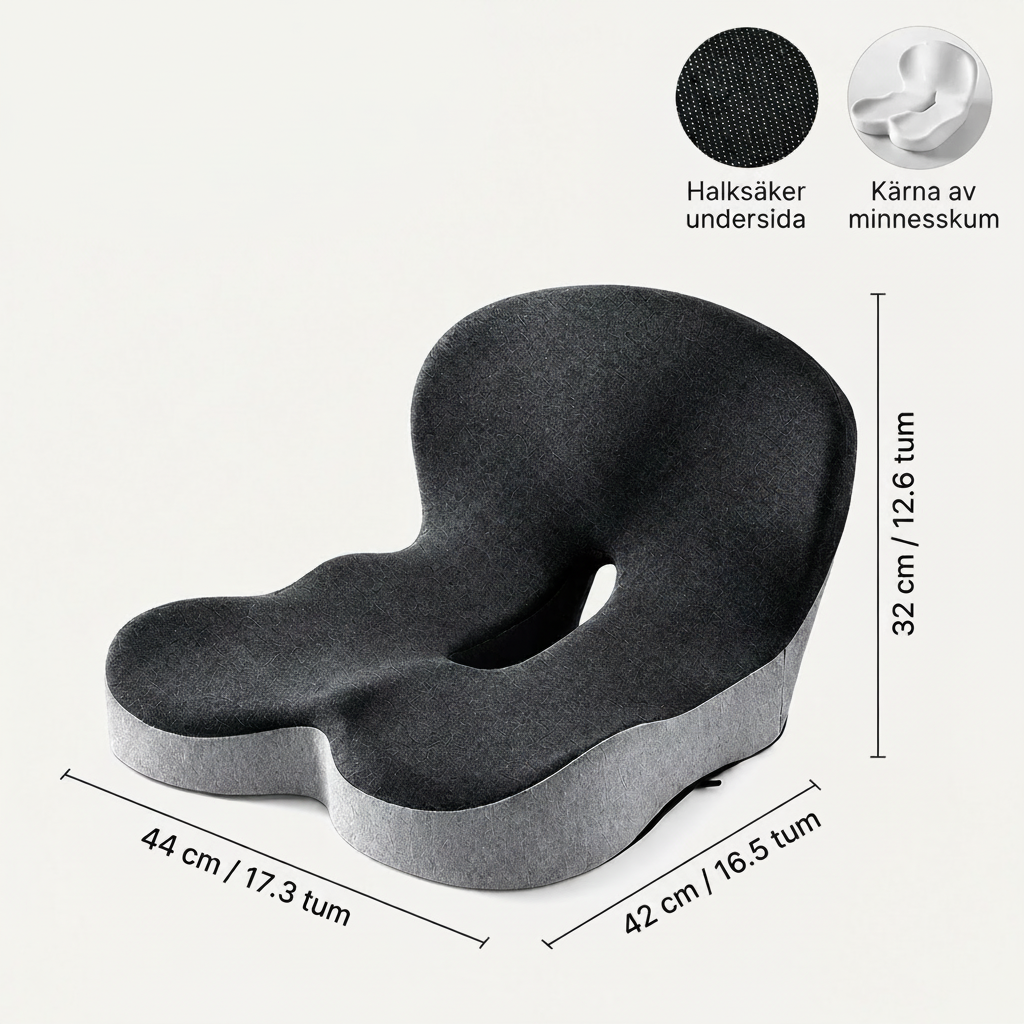 SitWell™ - Säg adjö till ömma höfter och obehag – sitt bekvämt hela dagen.