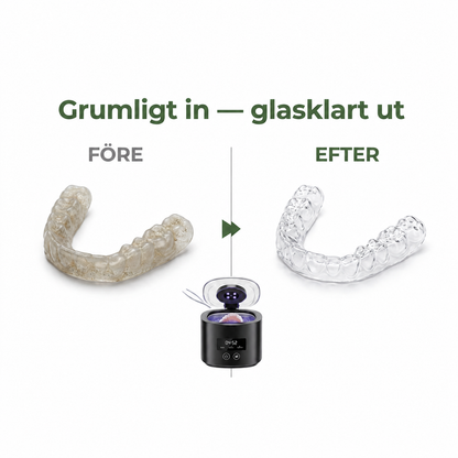 DentaPod™ – Ultraljudsrengöring för tandskena på 5 min