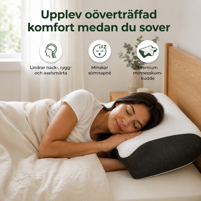 ErgoNest™ – Ergonomisk Nackkudde som Lindrar Nack- & Ryggsmärta