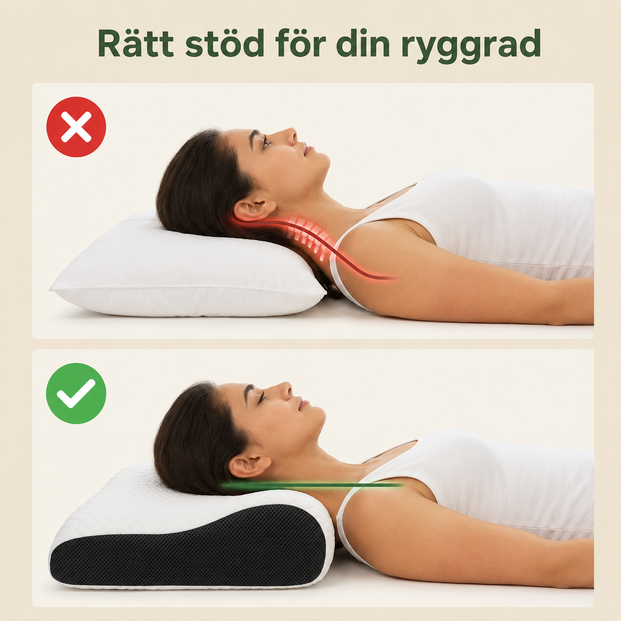 ErgoNest™ – Ergonomisk Nackkudde som Lindrar Nack- & Ryggsmärta