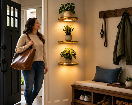 LumoShelf™ - Flytande LED-hylla för väggmontering